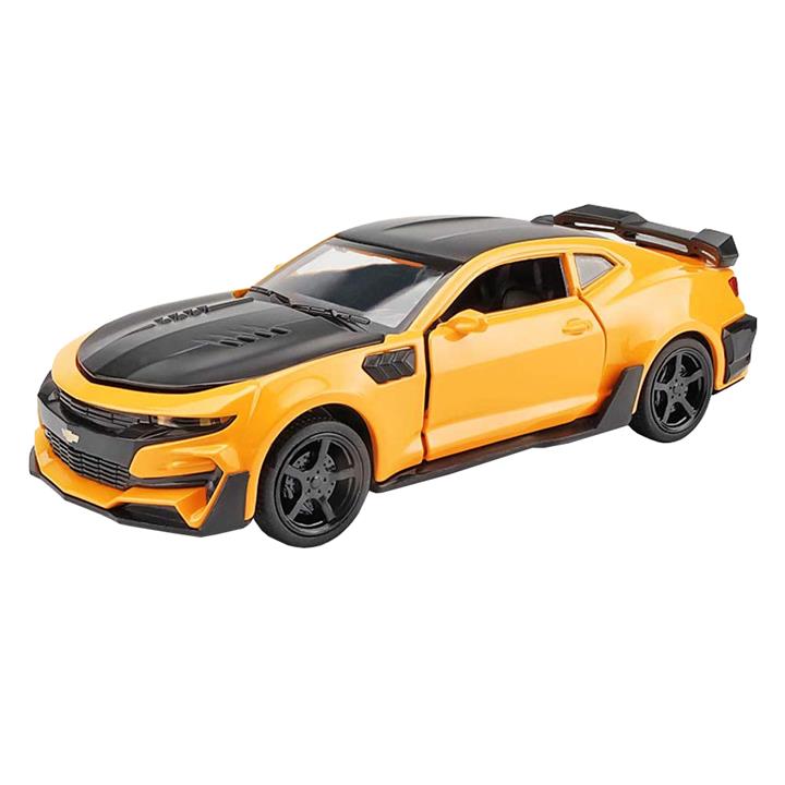 (طرح جدید) اسباب بازی ماشین فلزی شورلت کامارو (زرد) (CHEVROLET CAMARO ZL1 BY KINSMART)